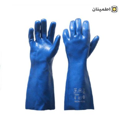دستکش ضد حلال پوشا مدل پترو آبی